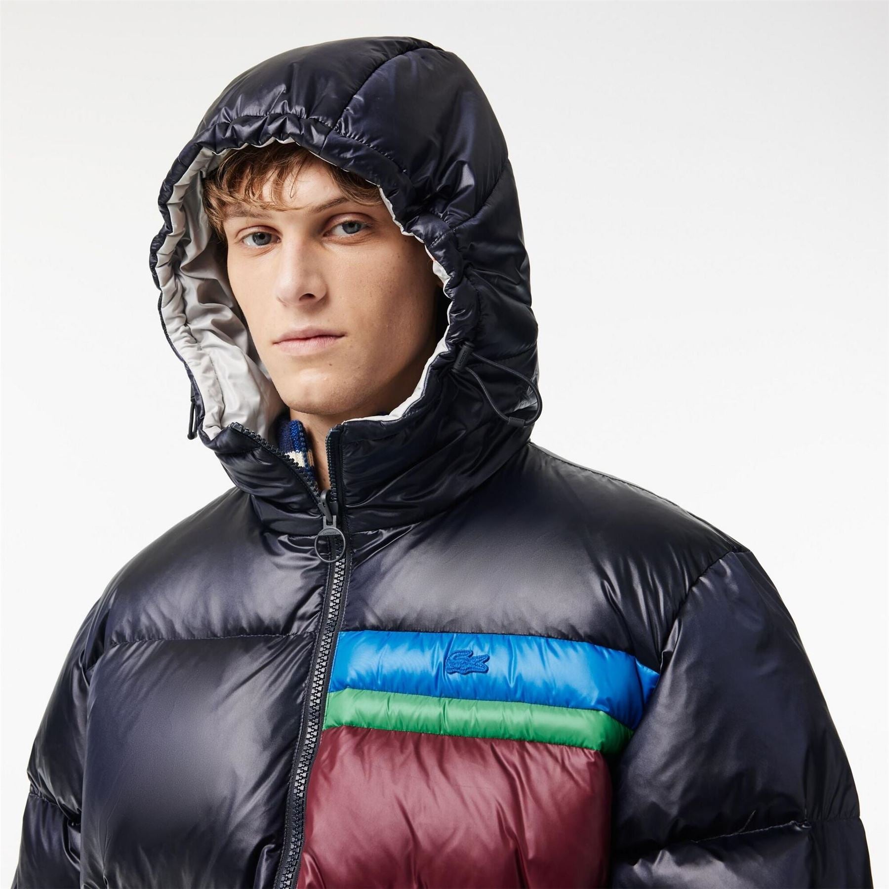 Lacoste Bh1639 Hooded Rain Jacket