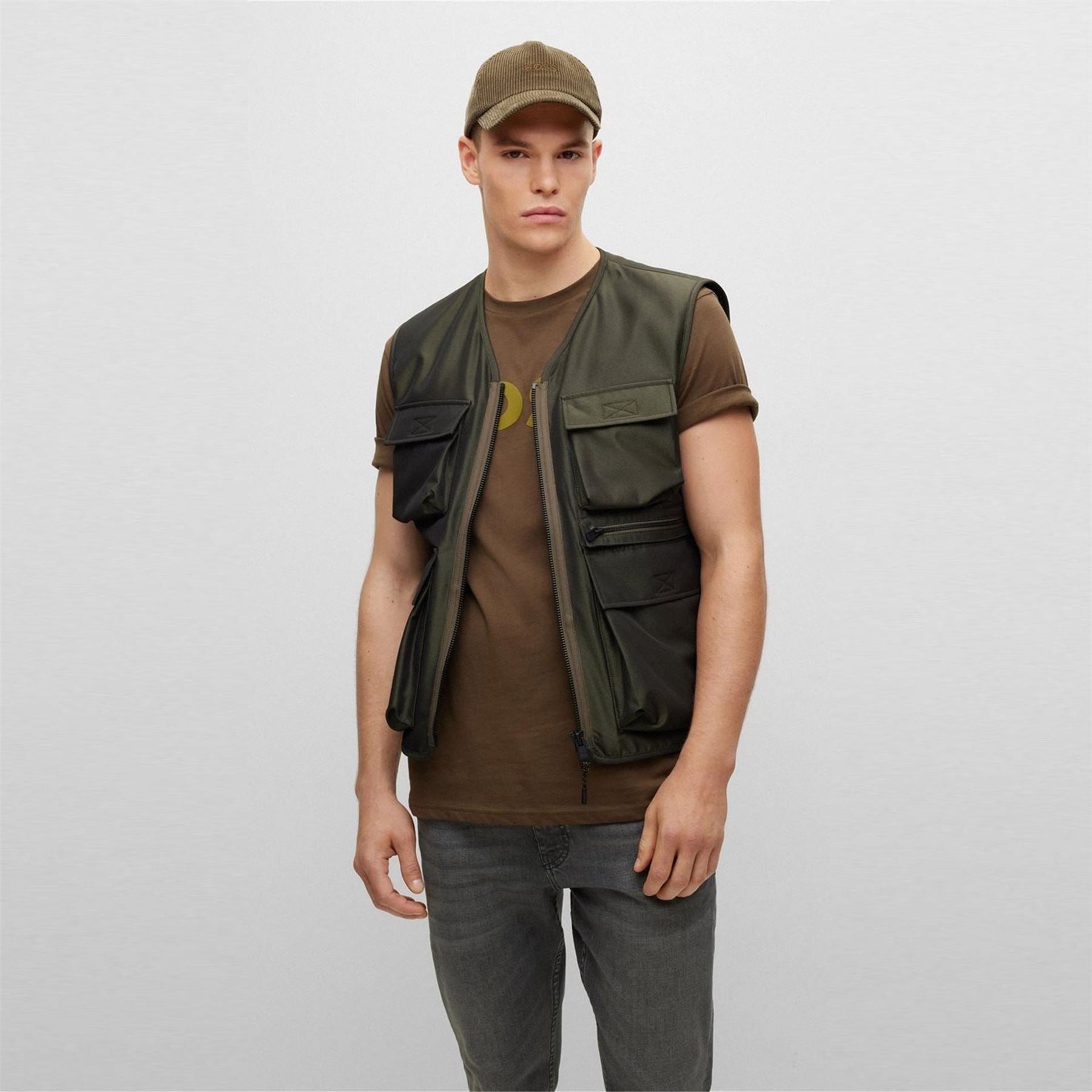 Boss Onslow Solid Patterned Gilet