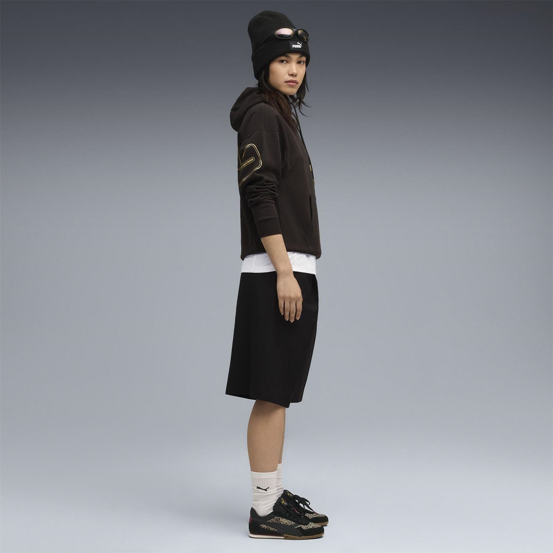 Puma Maximal Metallic Comfort Tech Fleece Overhead Hoodie