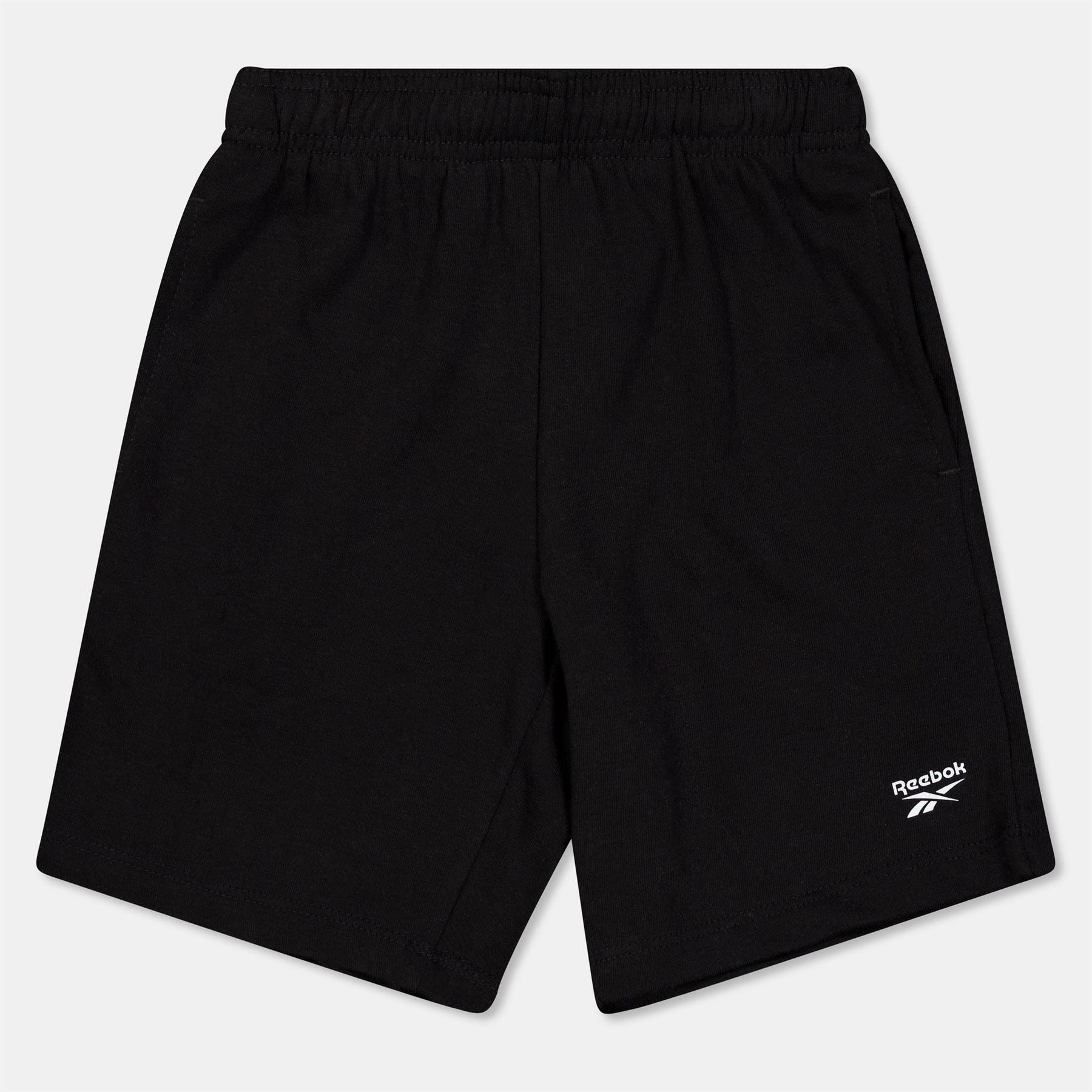 Reebok Solid Bermuda Sweat Shorts with Elasticated Waistband