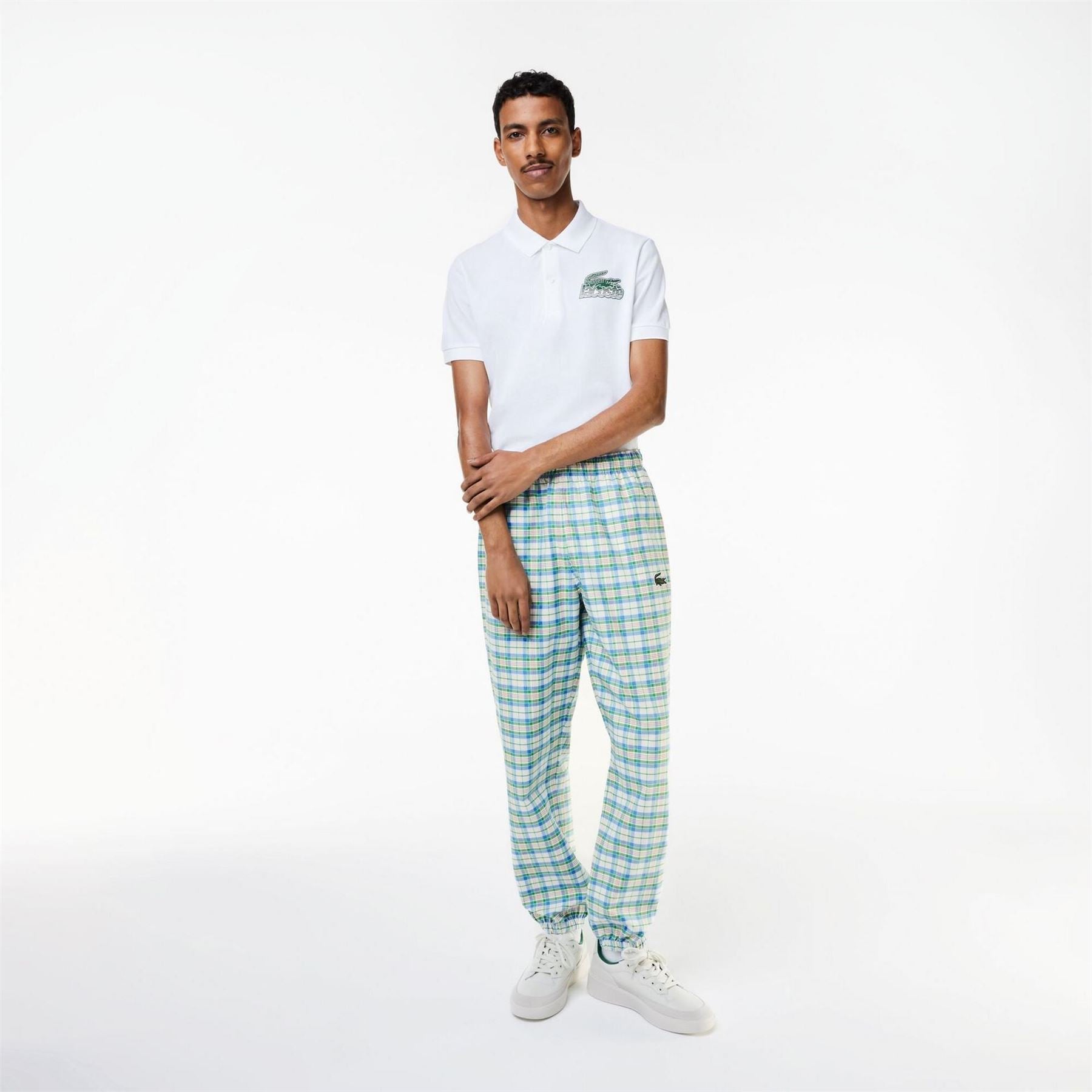 Lacoste Check Print Slim Fit Joggers