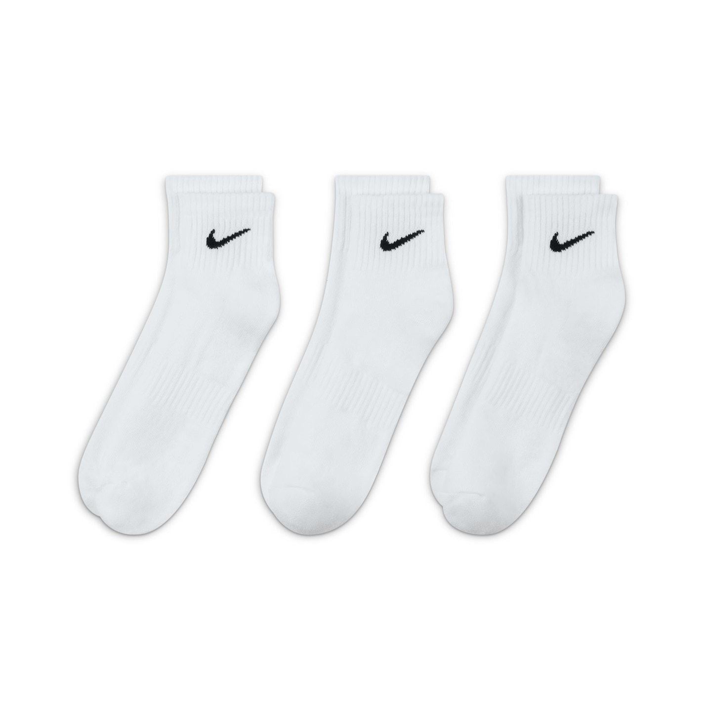 Nike Three Pack Quarter Socks Mens