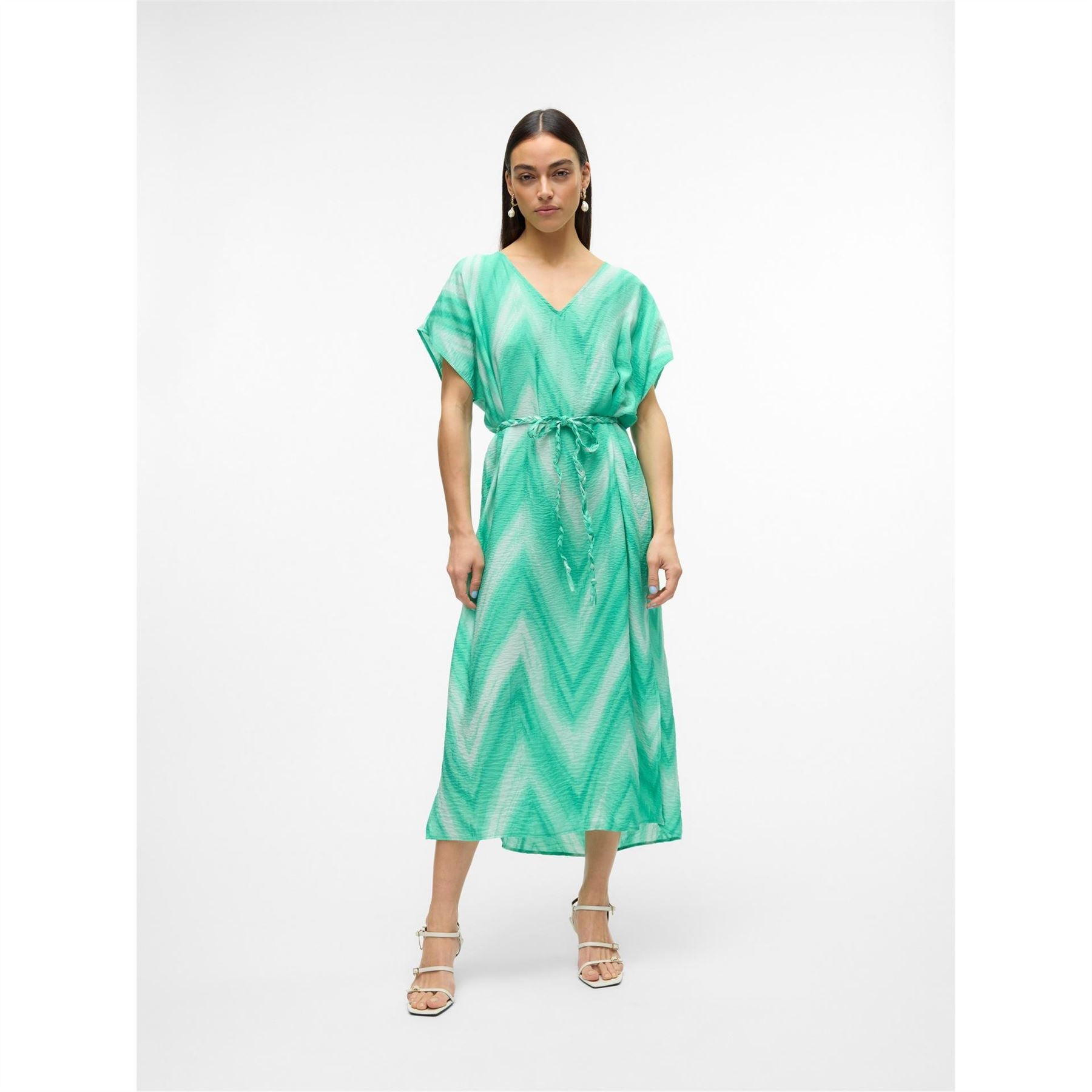 Vero Moda Josie V-Neck Midi Kaftan Dress