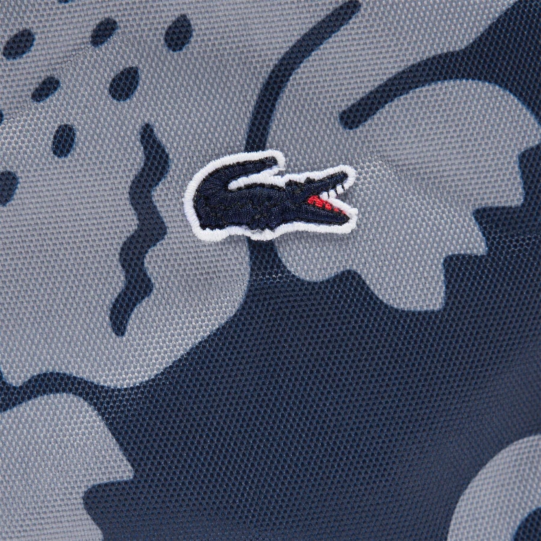 Lacoste Vertical Croc Print Cross Body Bag
