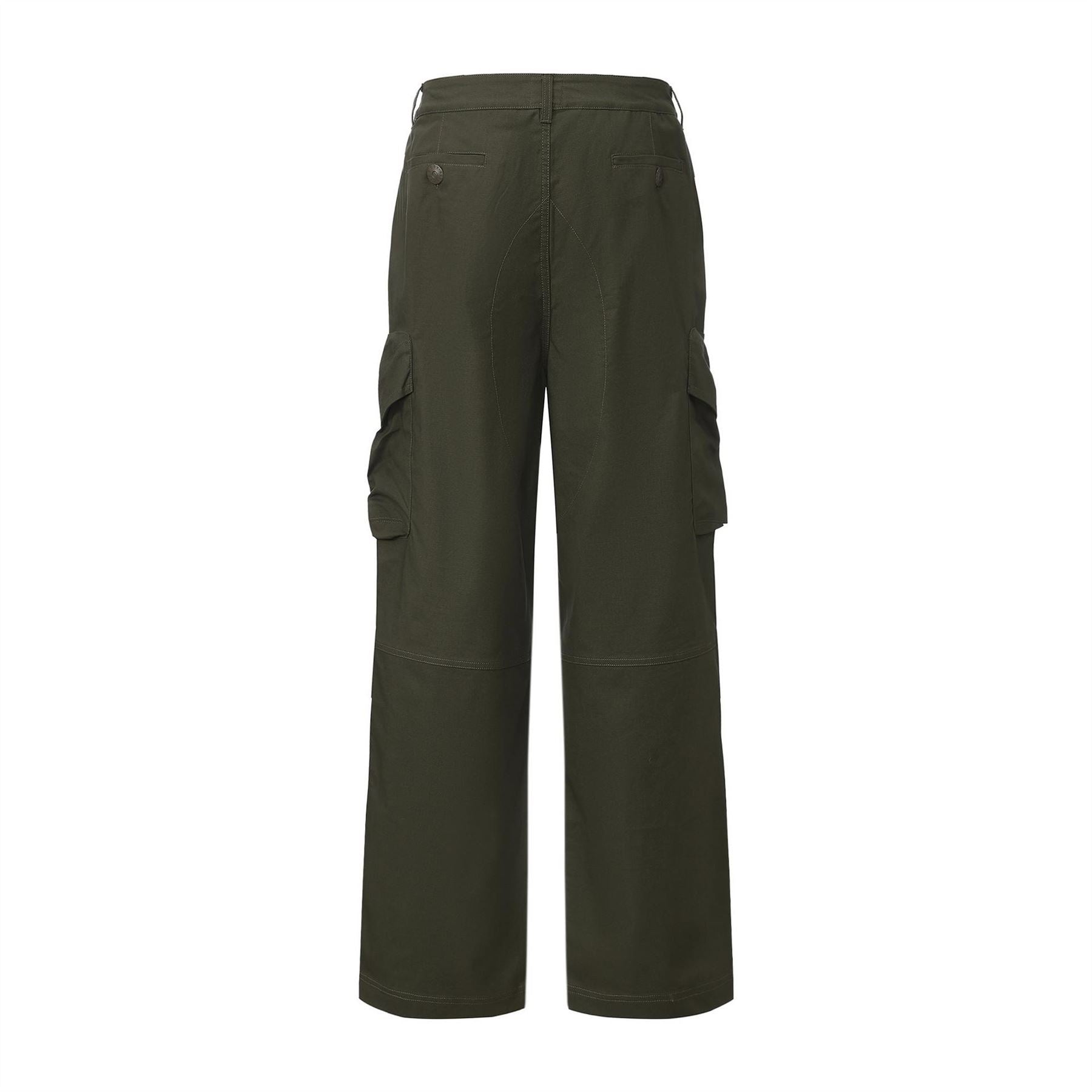 Pretty Green Mens Green Cargo Trousers
