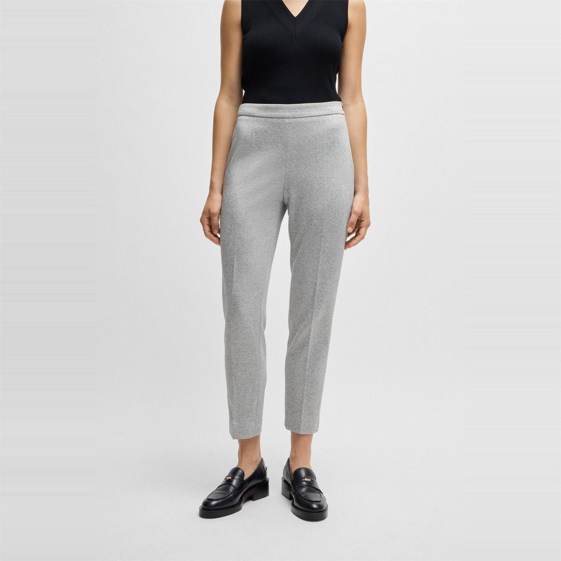 Boss Tilunara Solid Patterned Slim Chinos