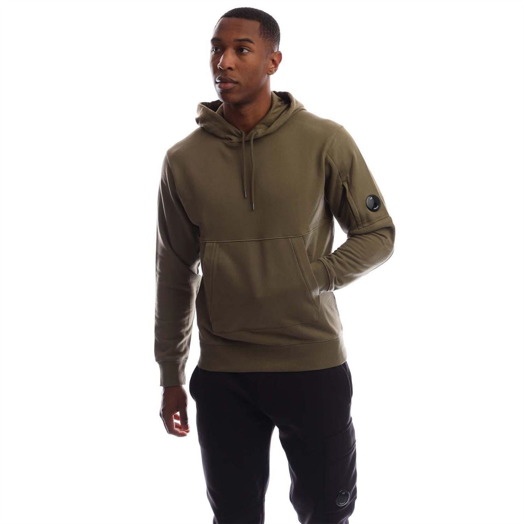 CP Company Raised Fleece Lens Hoodie