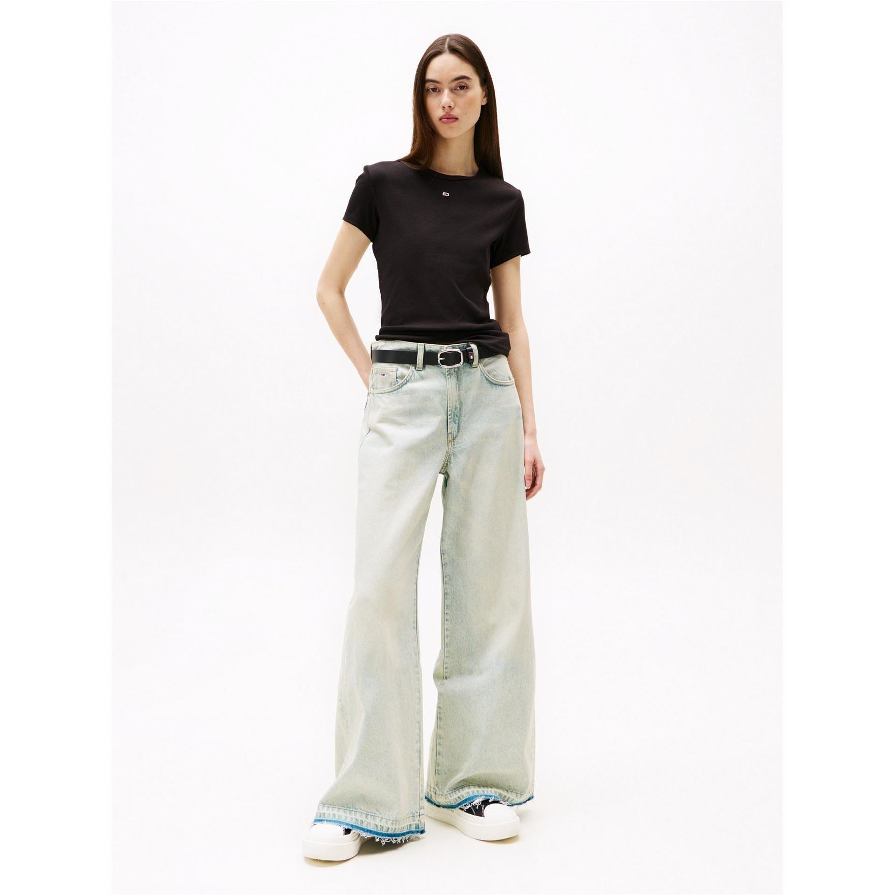 Tommy Jeans Slim Essential Rib Short Sleeve T-Shirt