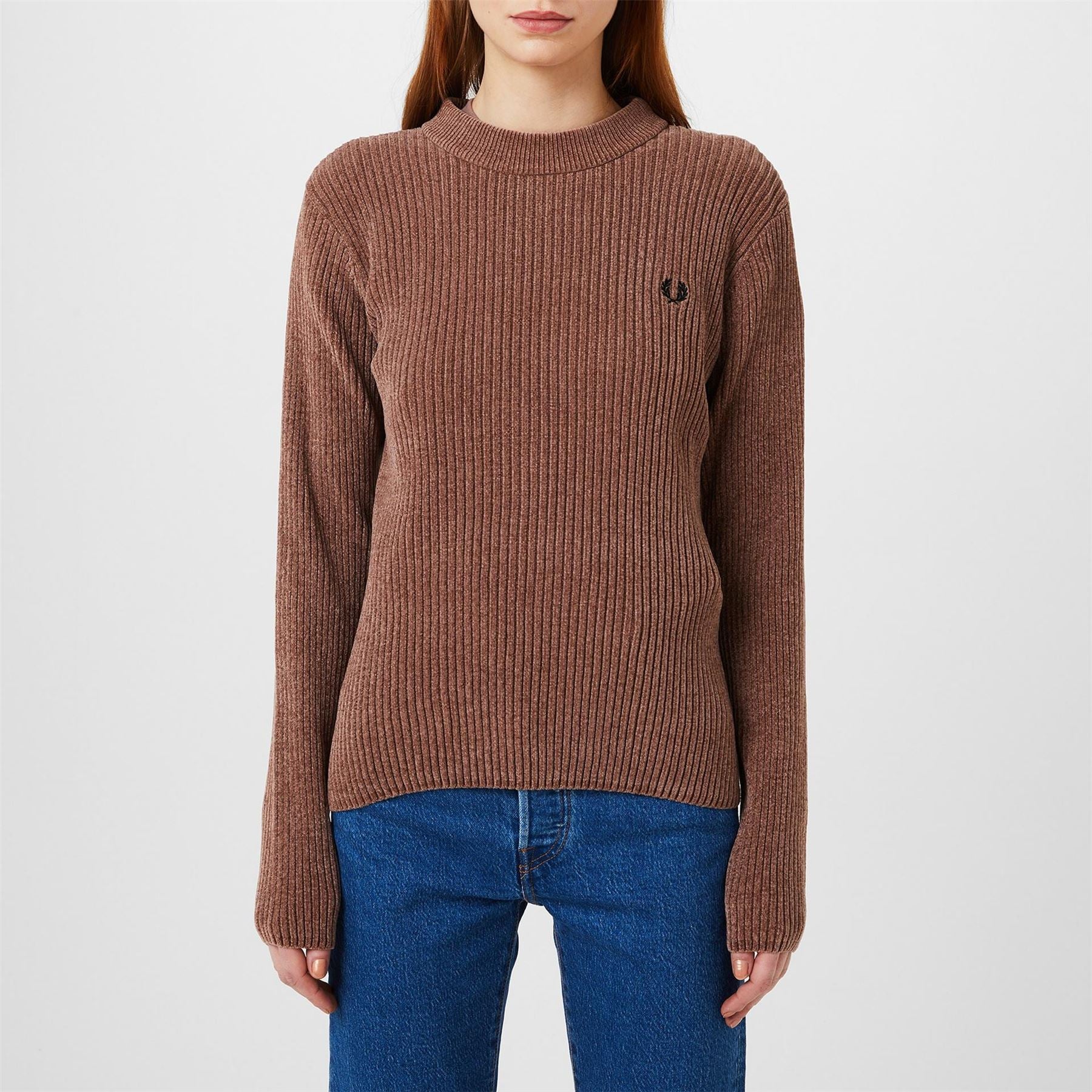 Fred Perry Chenille Rib Knitted Top