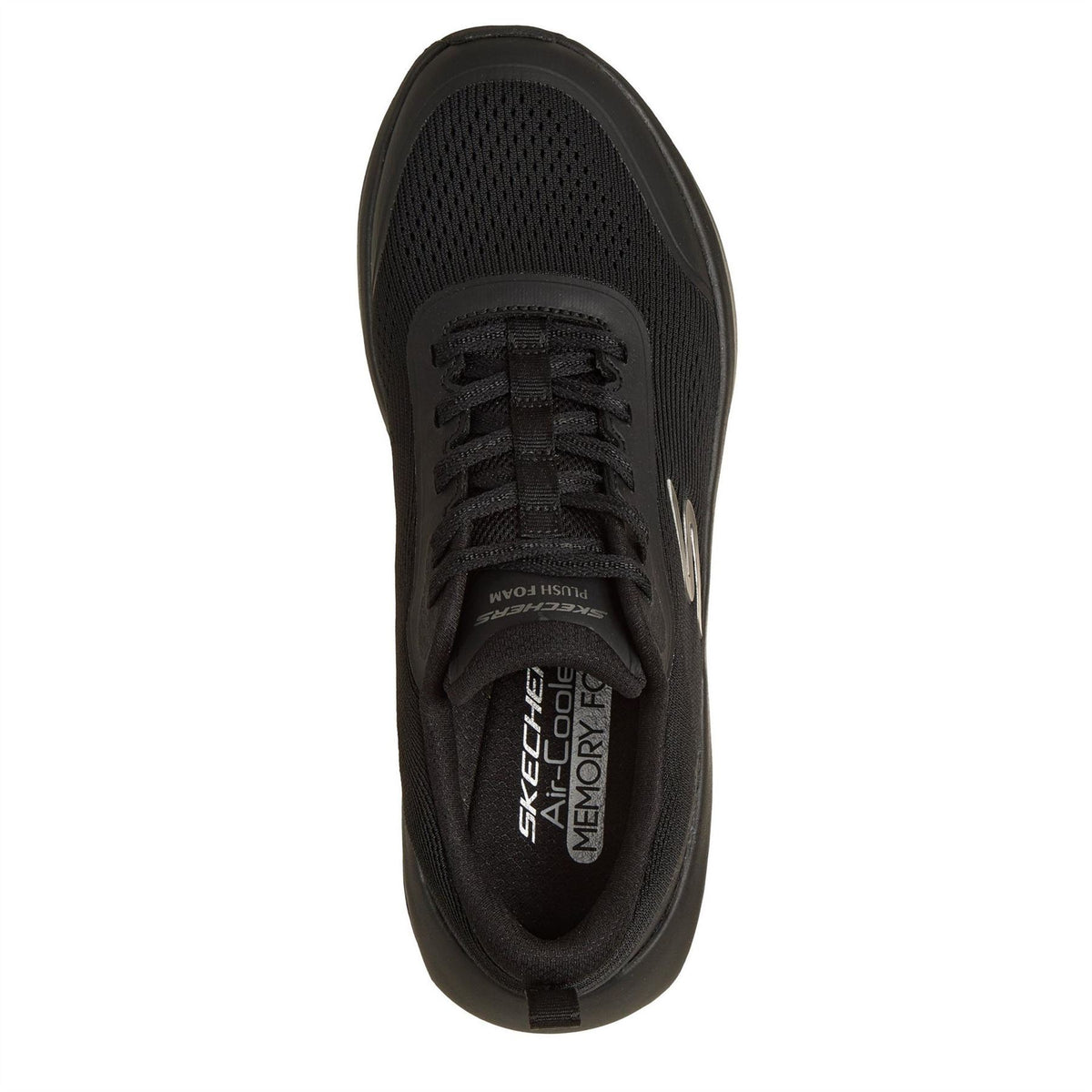 Skechers Plush Foam Walking Sneakers with Lace-Up Closure