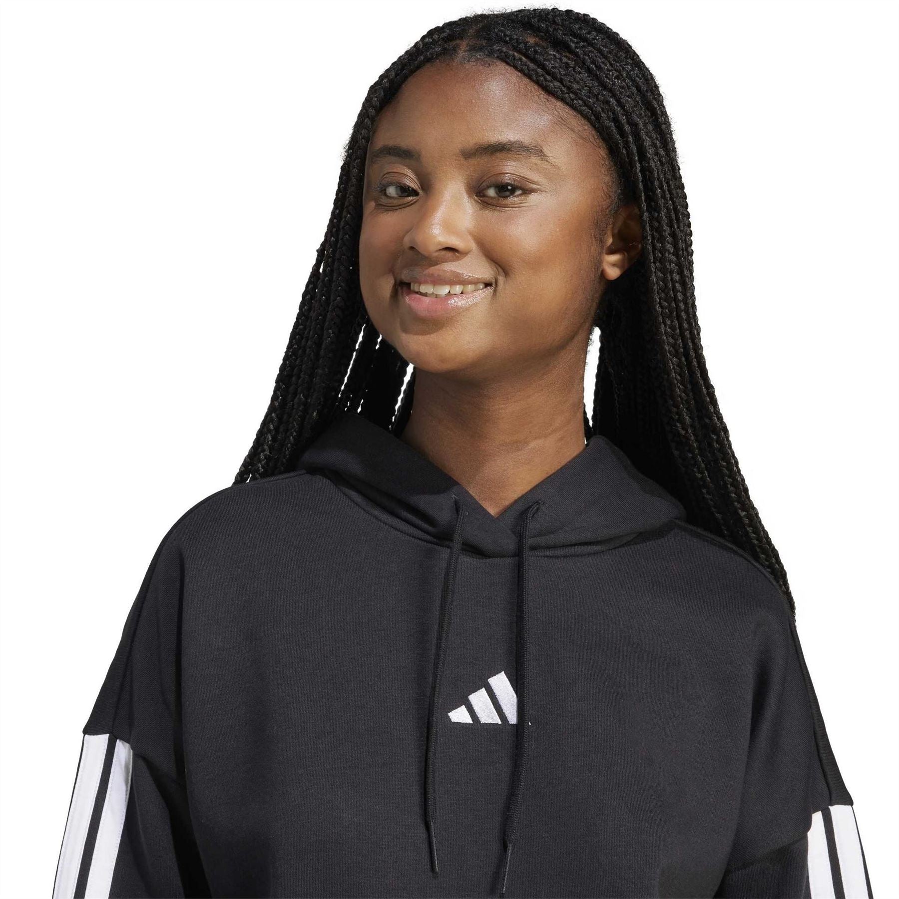 adidas Essentials 3 Stripes Fleece Hoodie