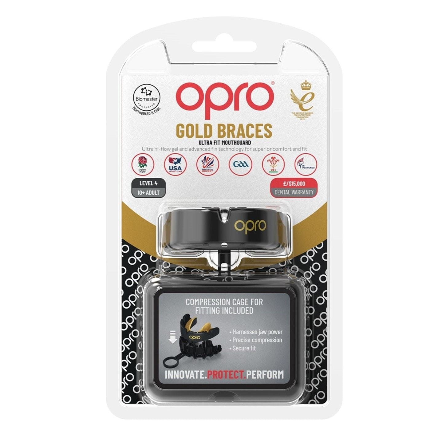 Opro Adults Gold Self Fit Brace Mouthguard