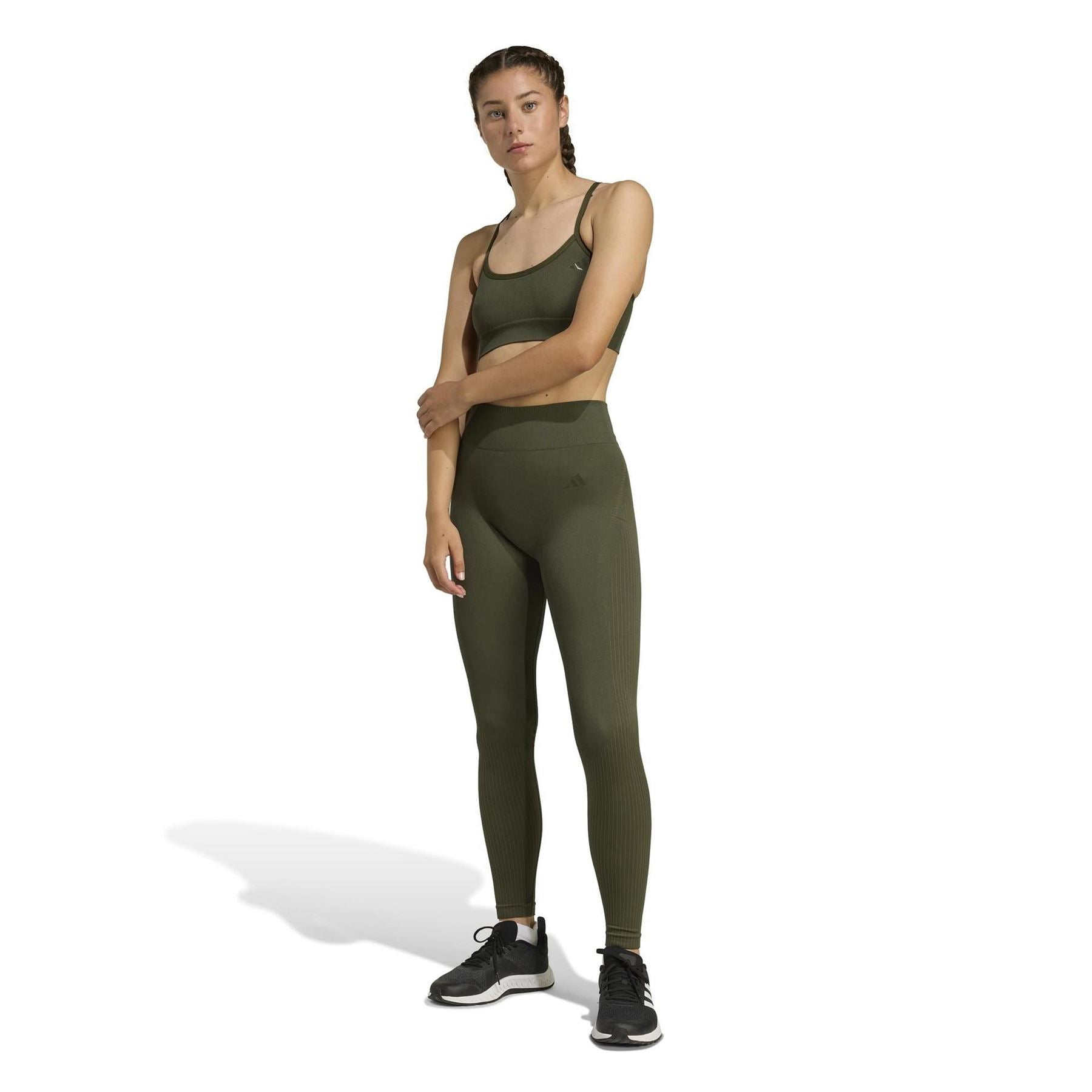 adidas Womens Workout Essentials Full Length Knit Leggings