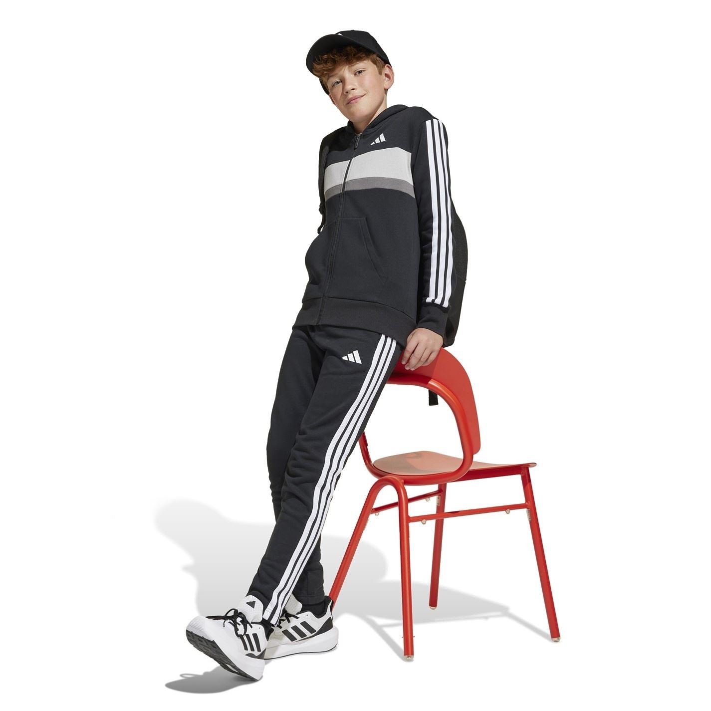 adidas Tiberio Fleece Tracksuit Juniors