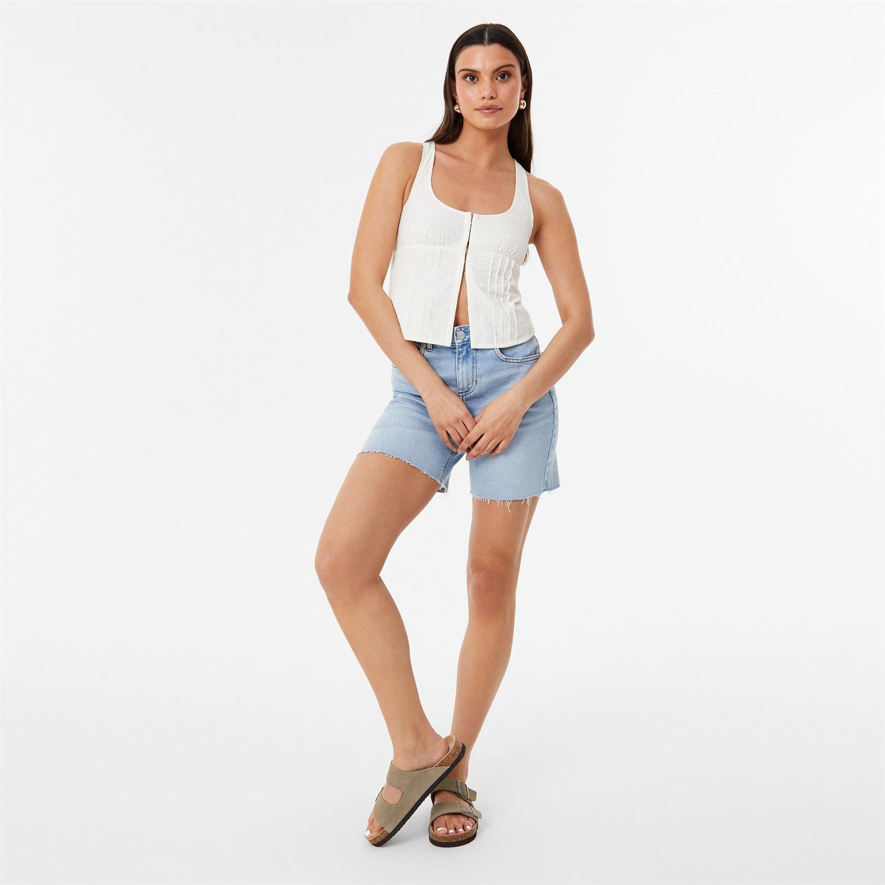 Jack Wills Broderie Corset Top