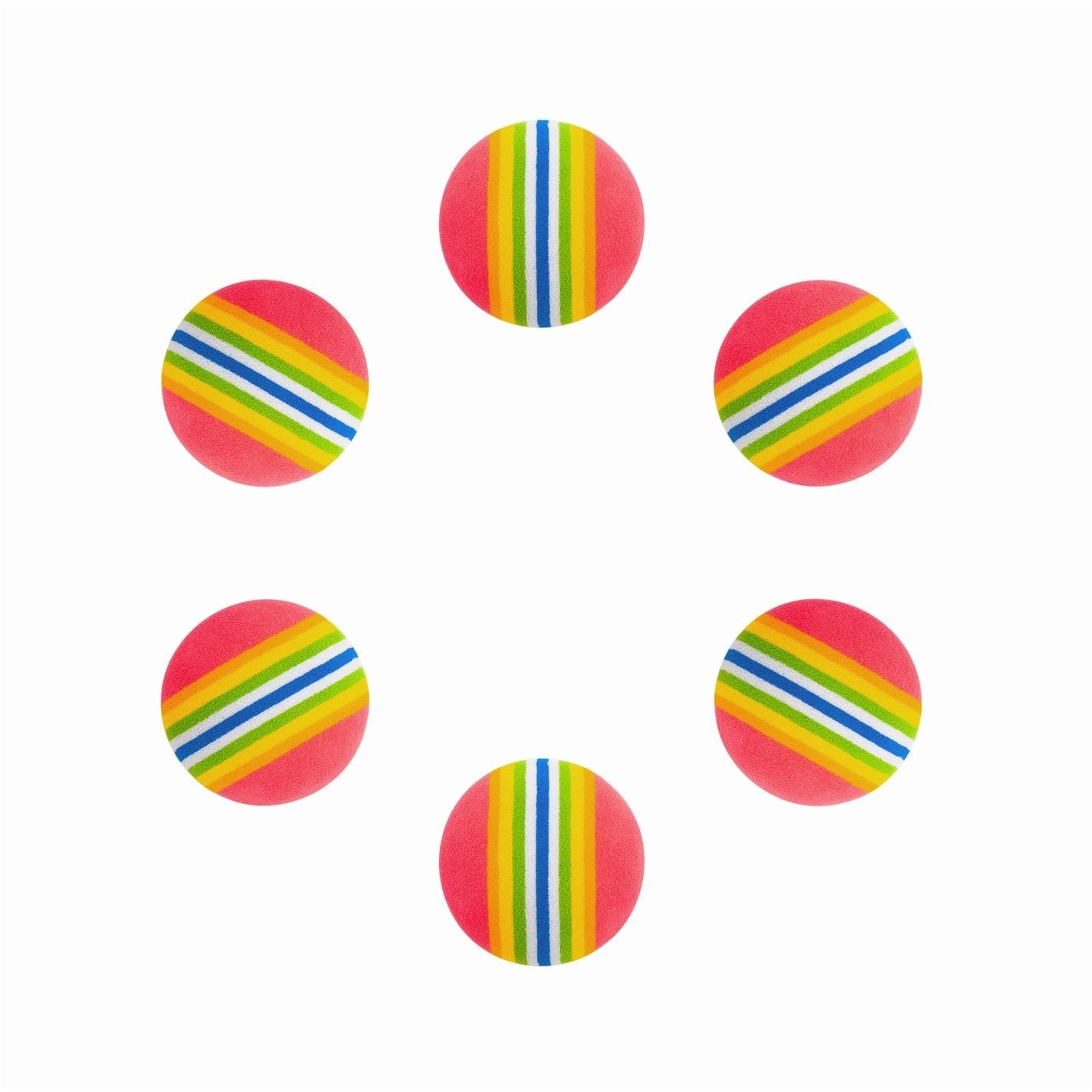 Slazenger Multicolored Practice Foam Balls Pack Of 6