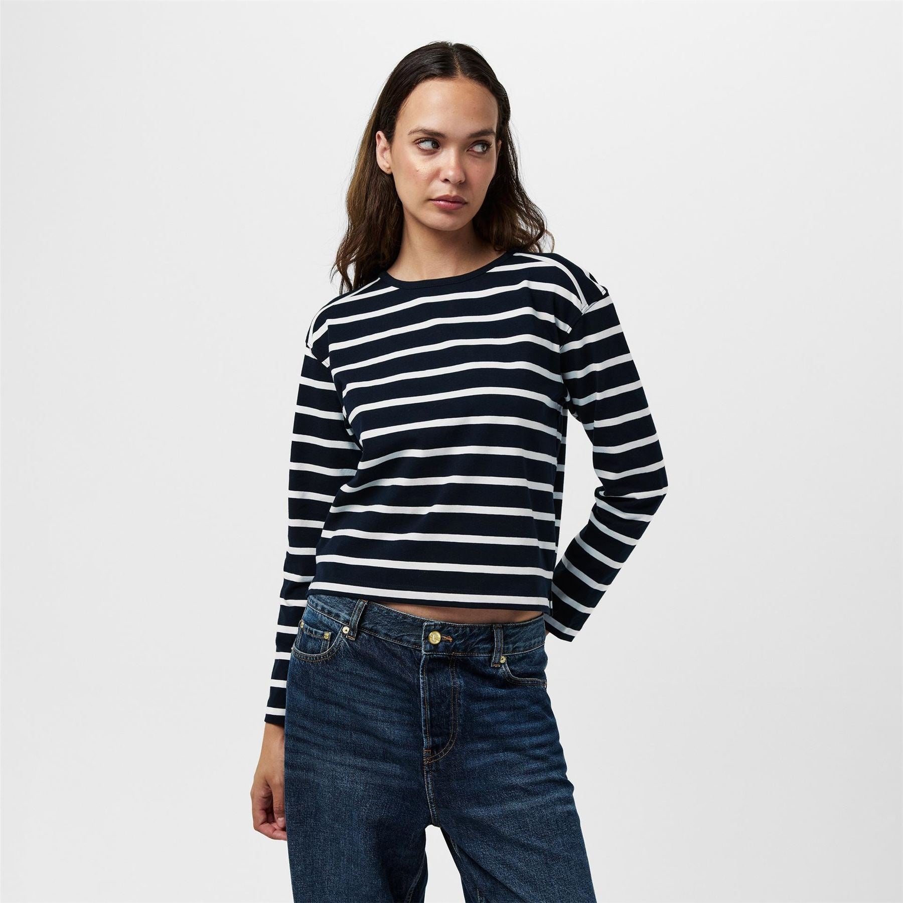 French Connection Rallie Stripe Long Sleeve T-Shirt