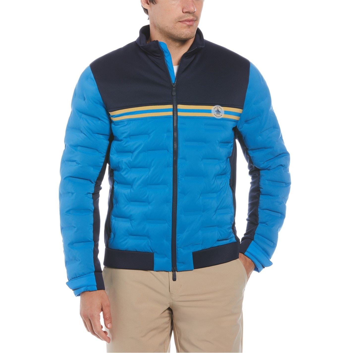 Original Penguin Lsflzp Penguin Mock Neck Performance Jacket