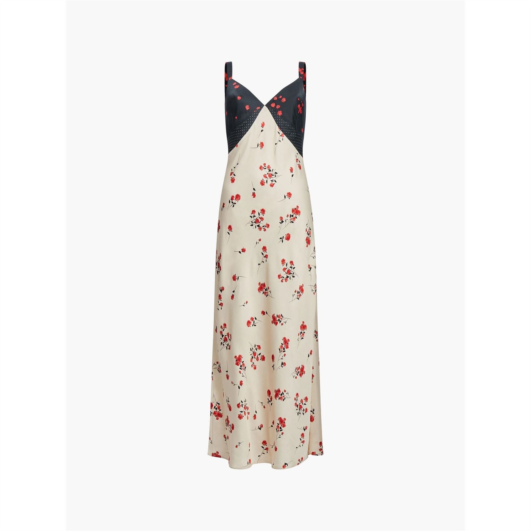 French Connection Ennis V-Neck Maxi Slip Dress