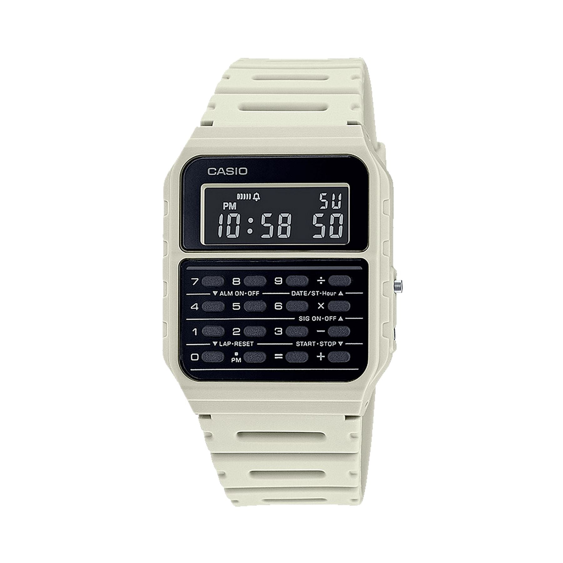 Casio 53wf 8bef Calculator Watch   White