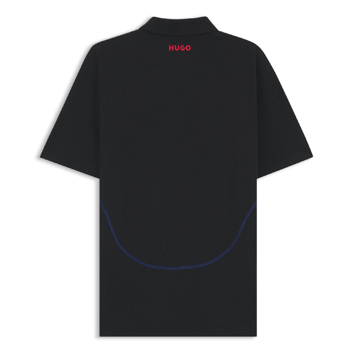 Hugo Regular Fit Collared Neck Short Sleeve Logo Print Shirt