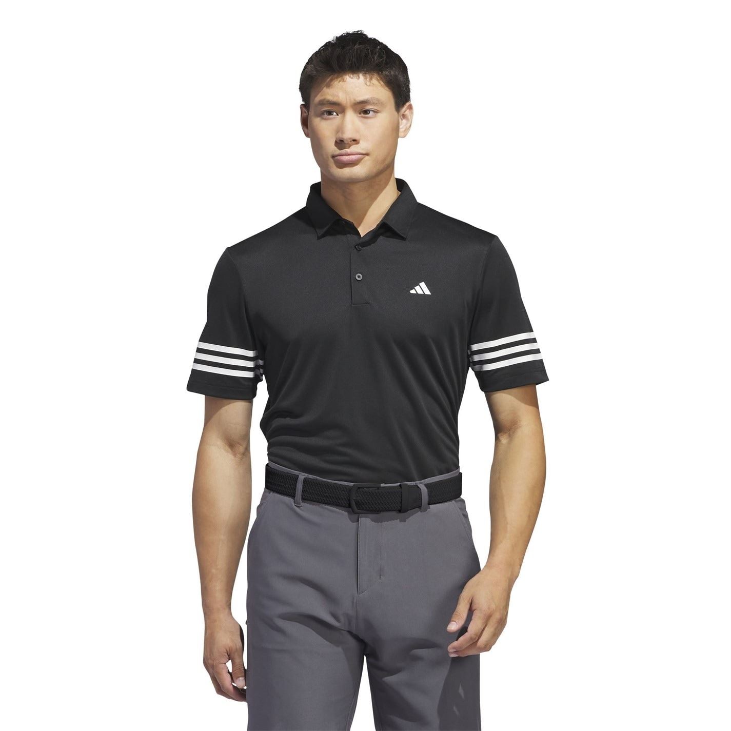 adidas Mens 3 Stripe Polo Shirt