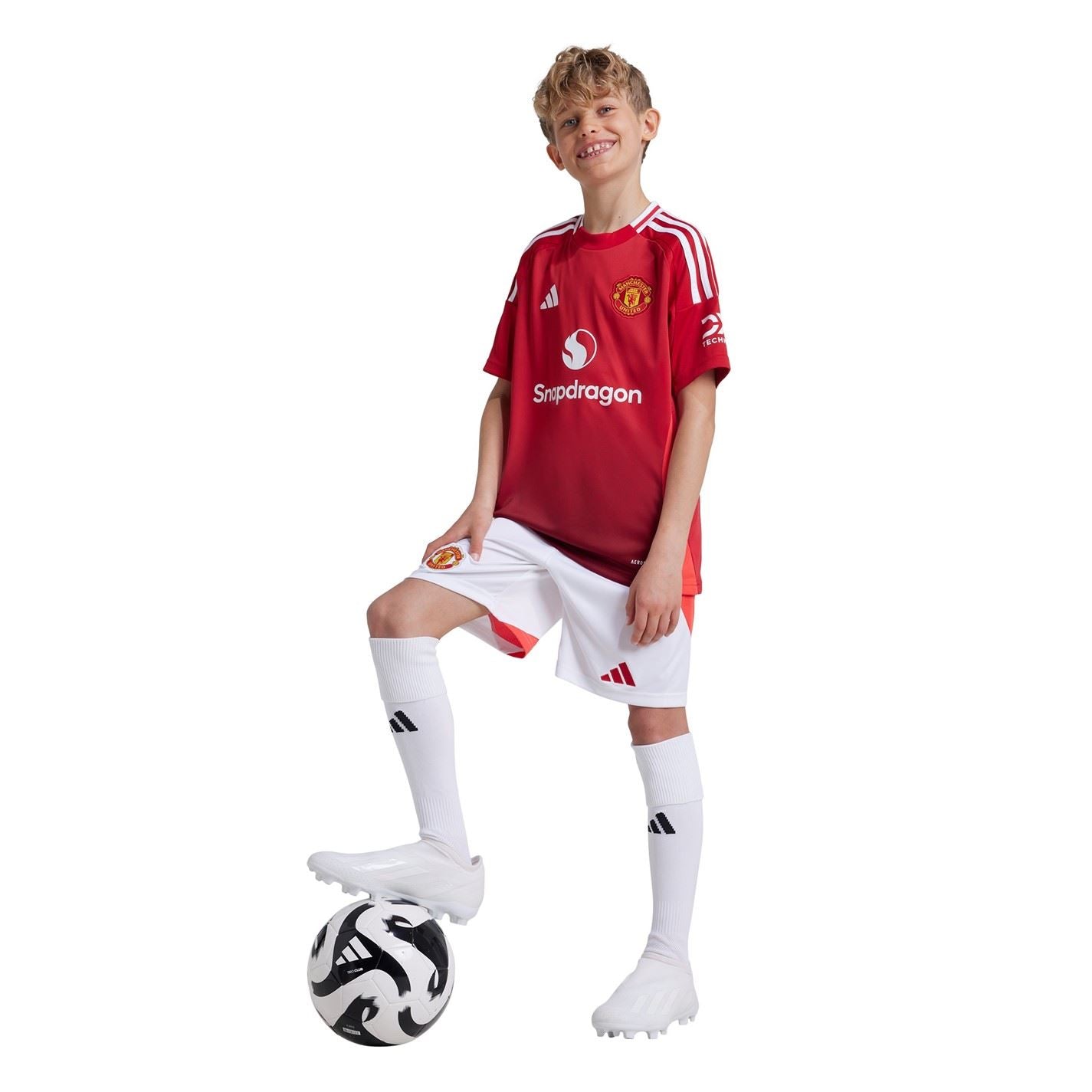 adidas Manchester United Home Shirt 2024 2025 Juniors