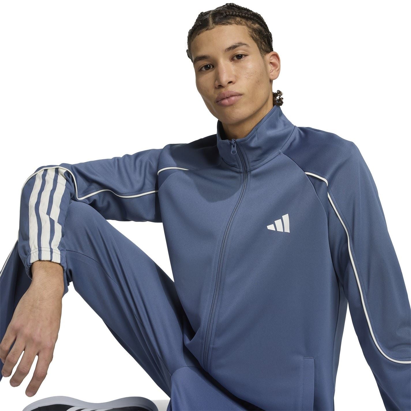 adidas 3s Funnel Neck Long Sleeve Sweatshirt Full Tracksuit