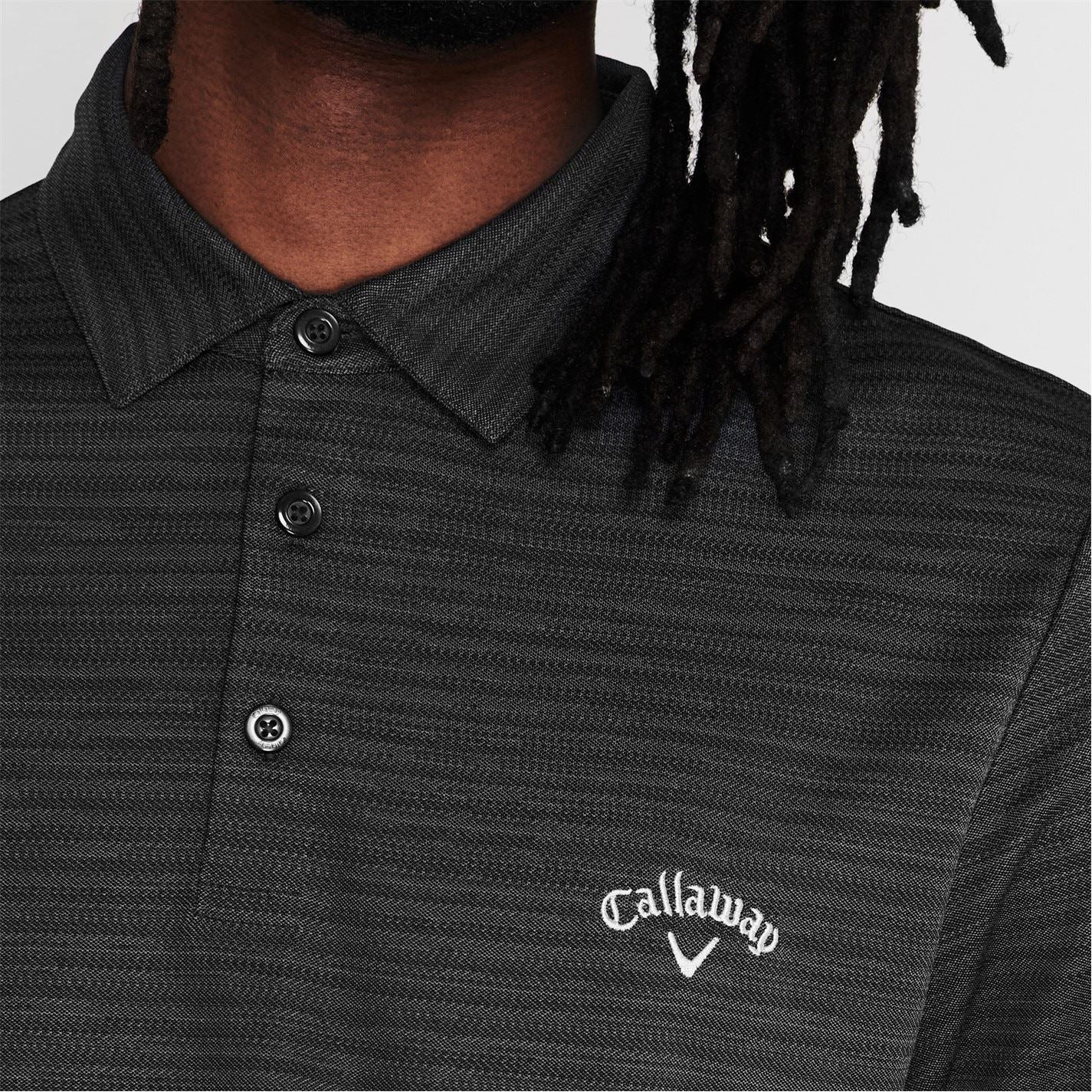 Callaway Mens Herringbone Golf Polo Shirt
