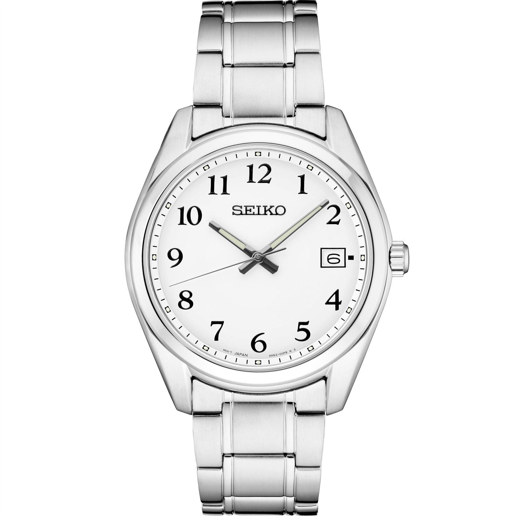 Seiko Date Analogue Titanium Bracelet Strap Watch