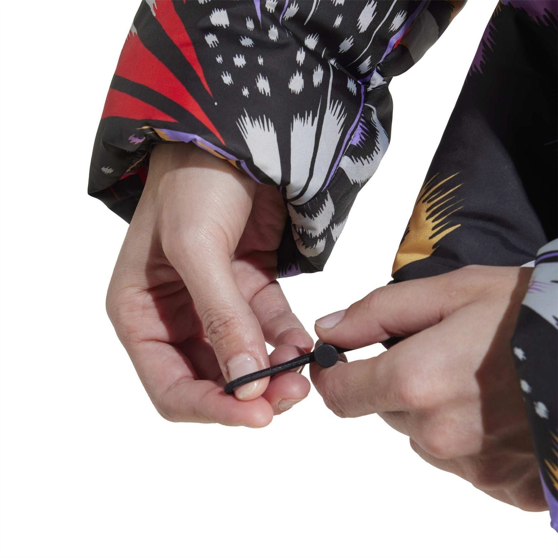 adidas Farm Butterfly Patterned Drawstring Puffer Coat