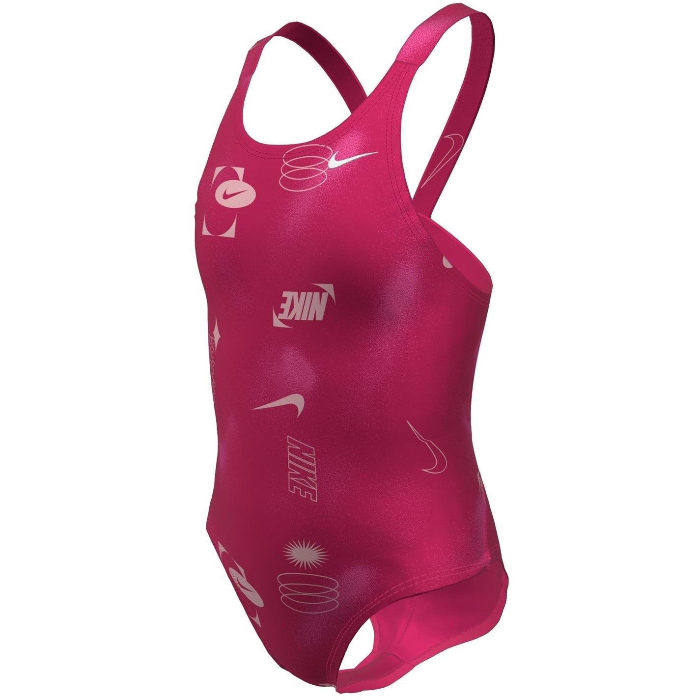 Nike Hydra Strong Fastback Abstract Patterned One-Piece Swimsuit