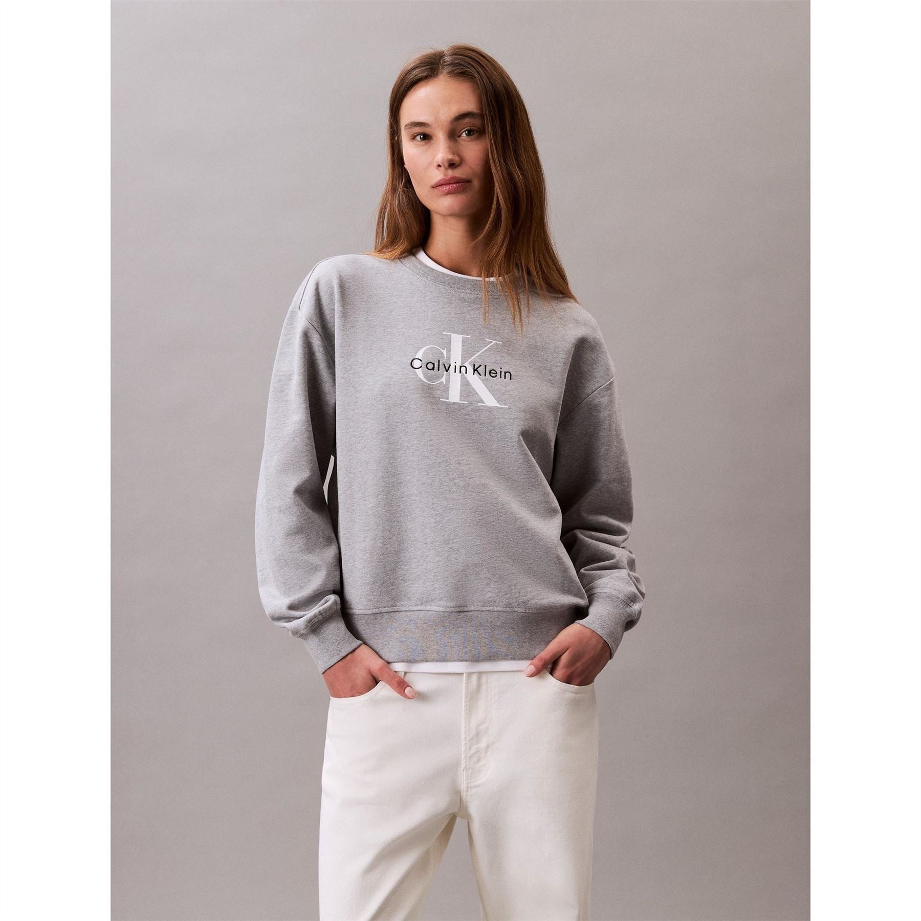 Calvin Klein Jeans Crew Neck Long Sleeve Sweatshirt