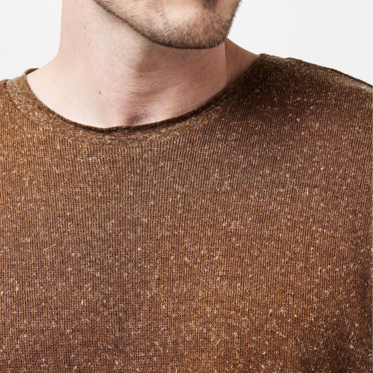 Jack and Jones Melange Crew Neck Regular Fit Sweater