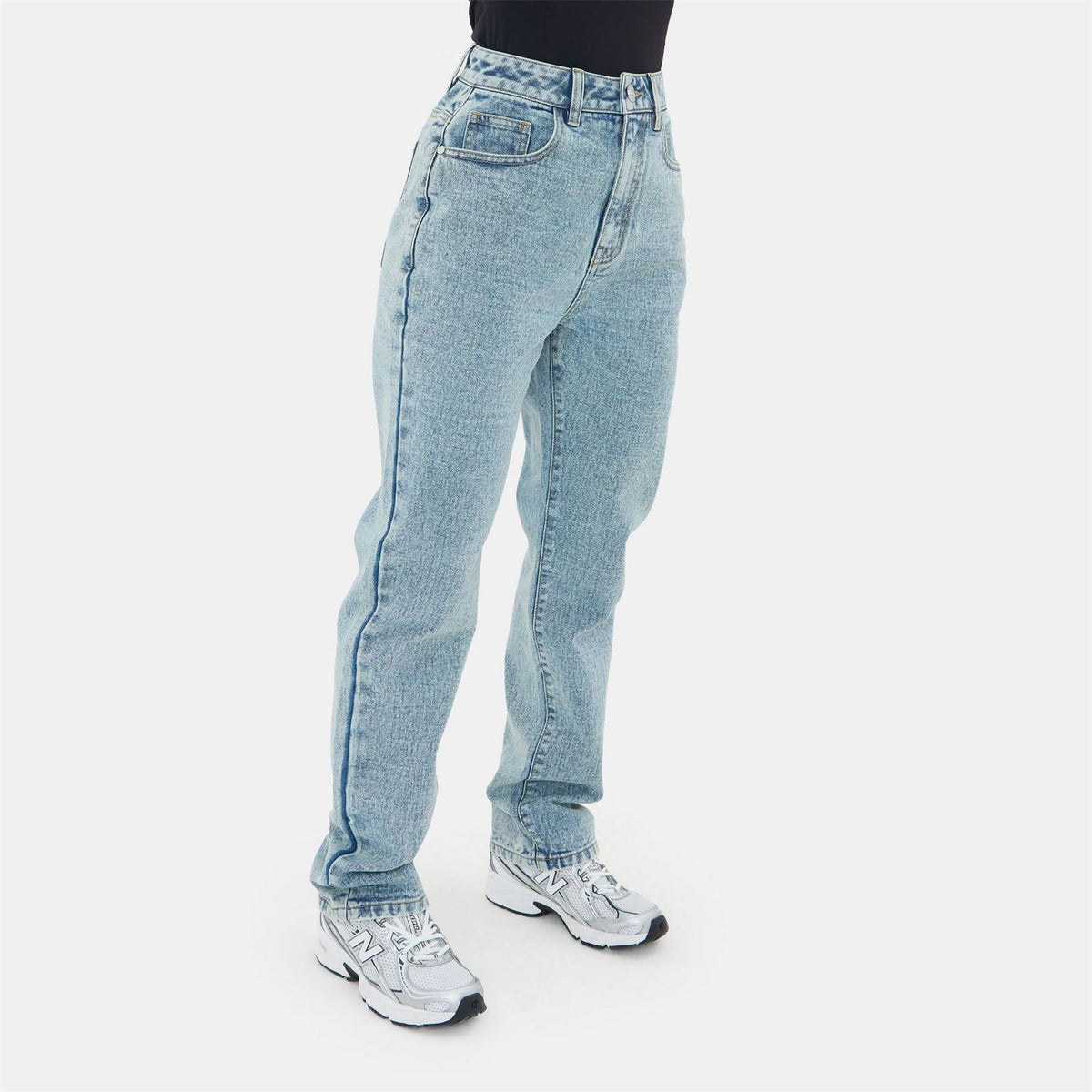 I Saw It First High Rise Straight Fit Five Pocket Jeans