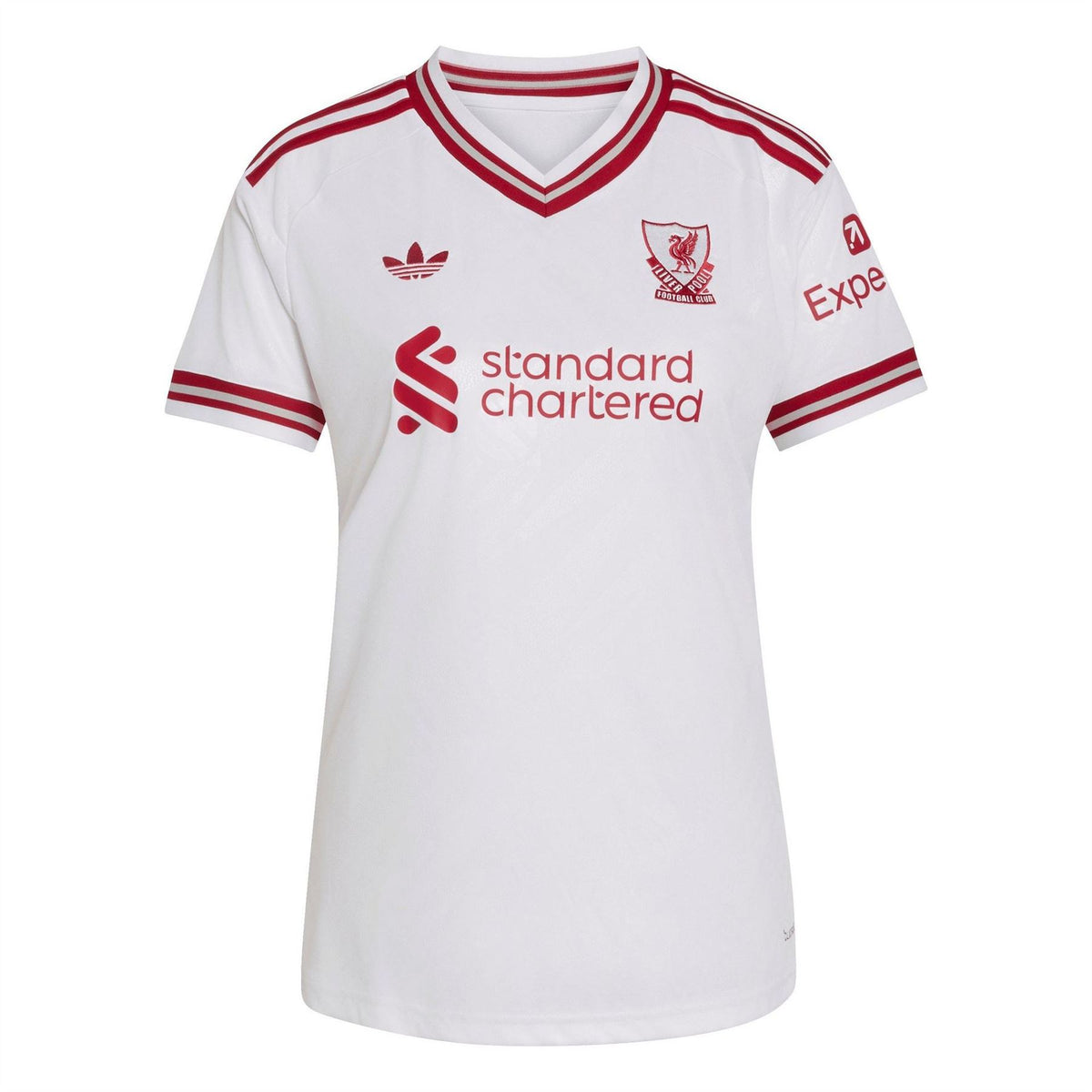 adidas Liverpool Away Short Sleeve V Neck Football Shirt