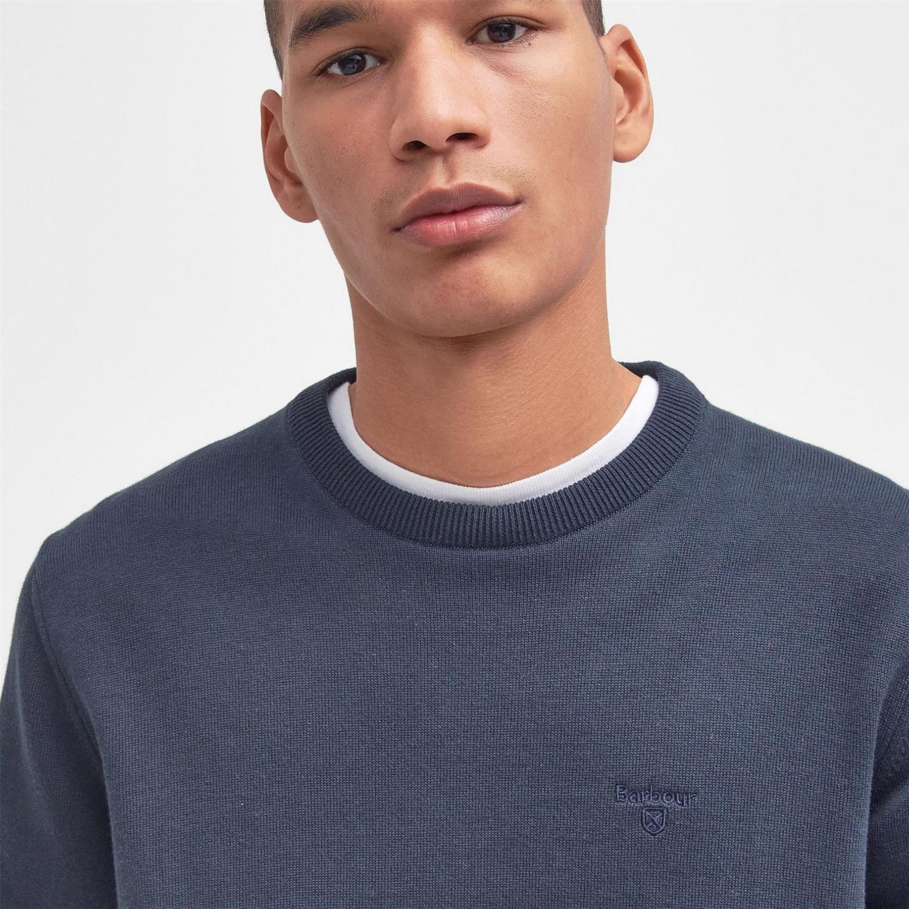 Barbour Cotton Crew Neck Jumper