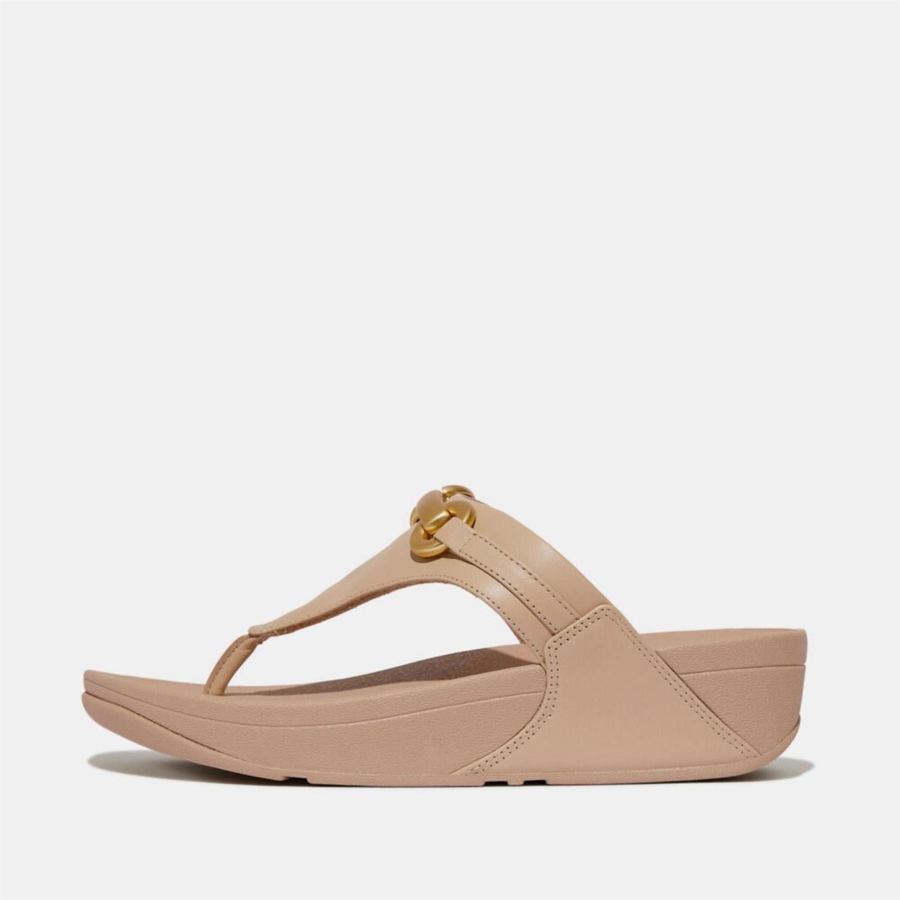 FitFlop Chunky Snaffle Leather Toe Post Sandals