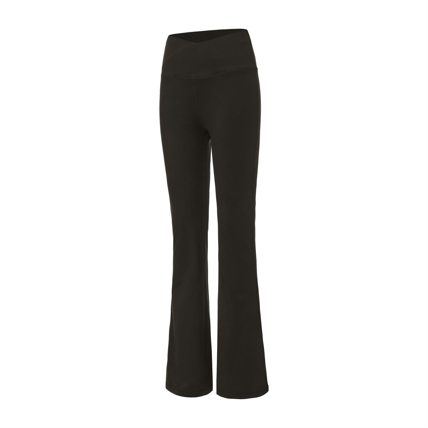 LA Gear Womens Crossover Waist Flared Leggings