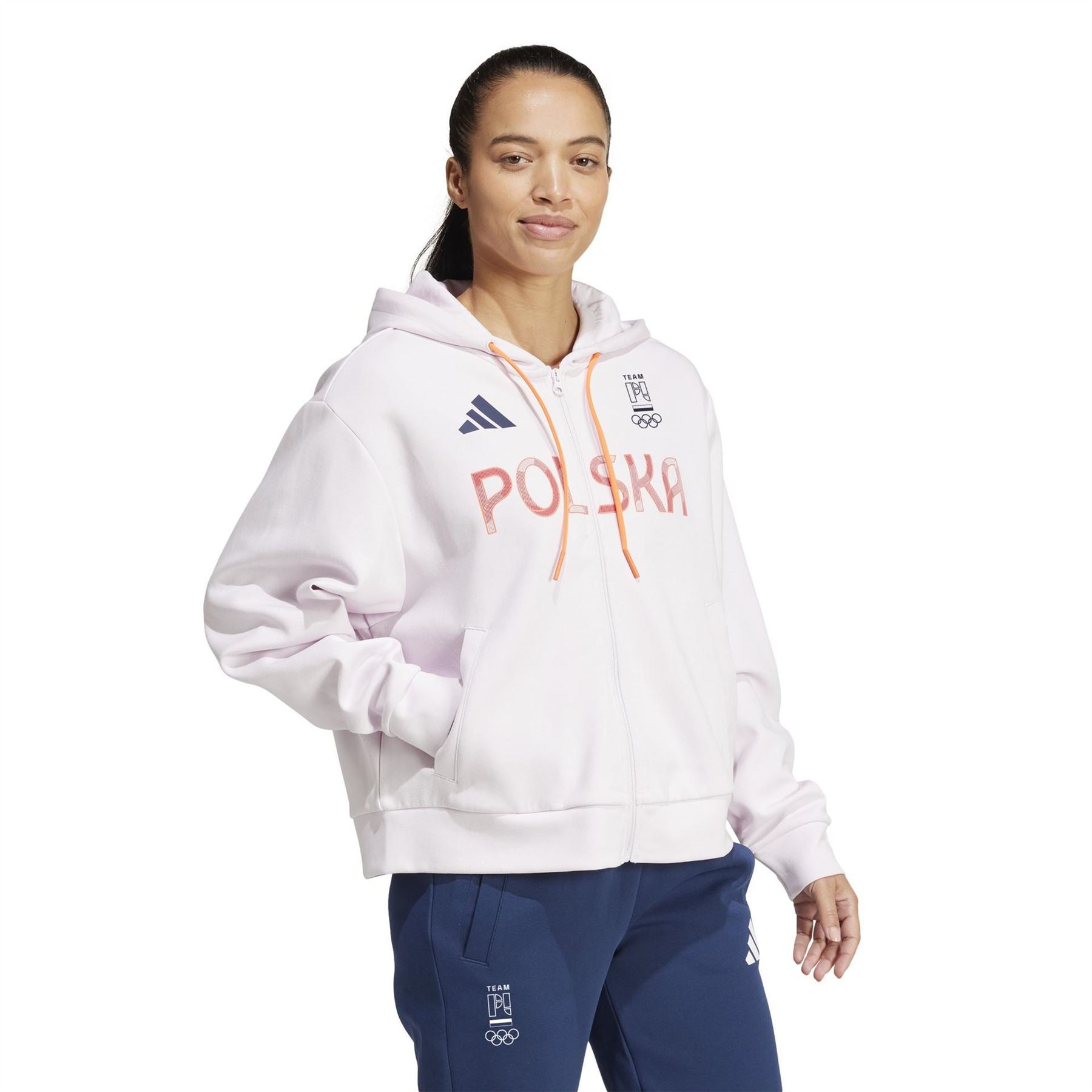 adidas Noc Hooded Neck Full Zipper Ribbed Cuff Track Jacket