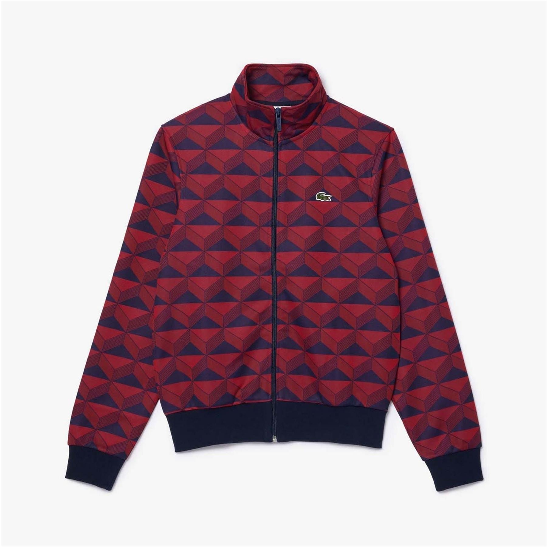 Lacoste George Jacquard Motif Zipped Sweatshirt