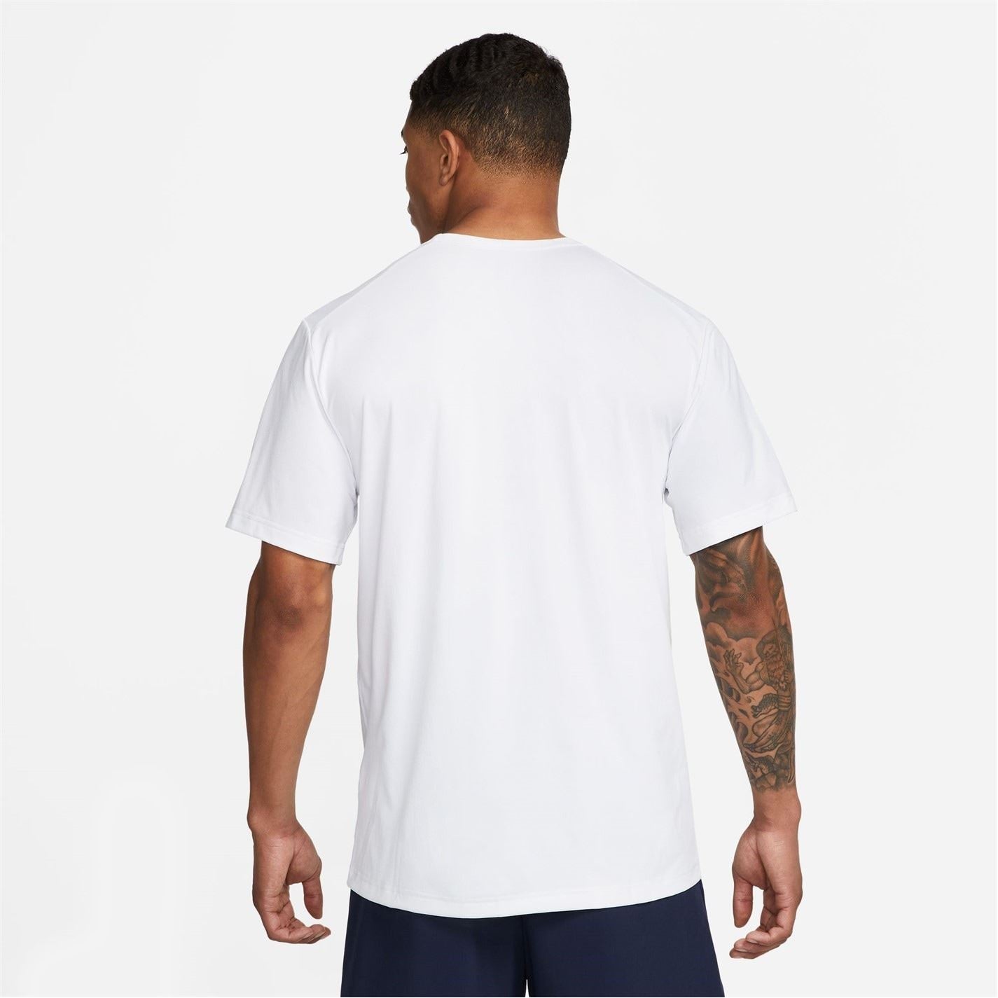 Nike Mens Dri Fit Uv Hyverse Short Sleeve Fitness Top