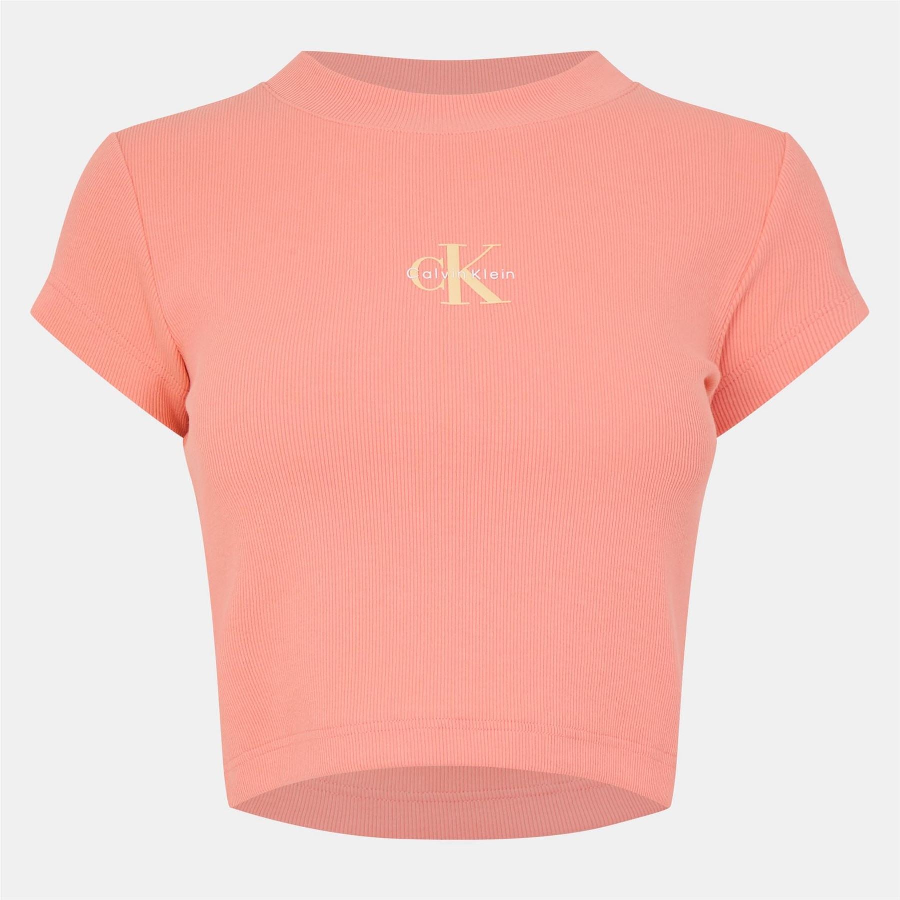 Calvin Klein Jeans Rib Cropped T-Shirt