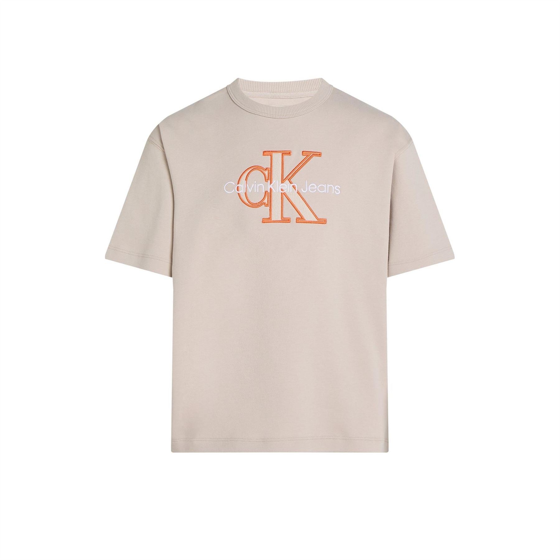 Calvin Klein Jeans Outlined Fleece Mono Regular Fit T-Shirt