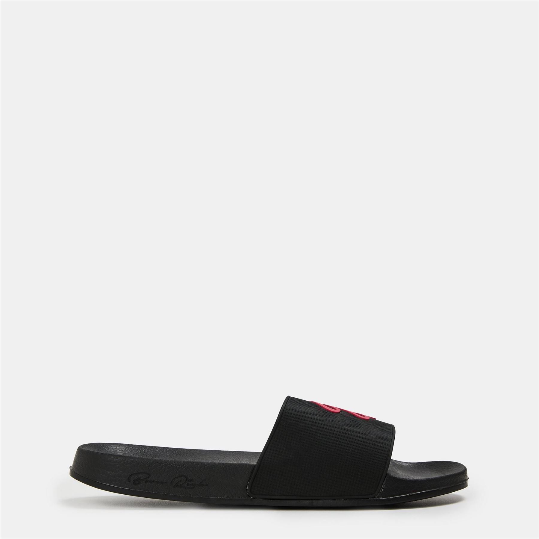Born Rich Barreca Logo Print Open Toe Slides