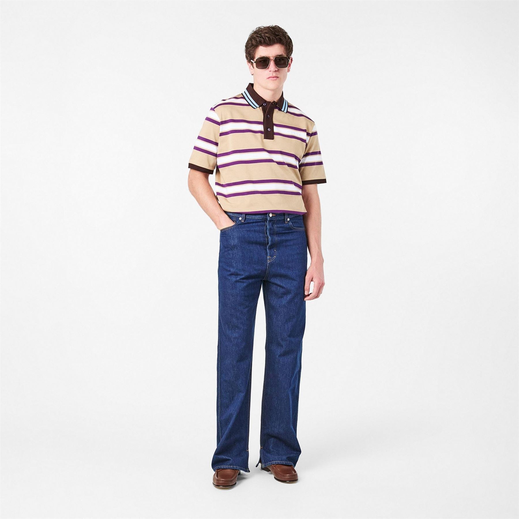 Gucci Web Aviator Sunglasses