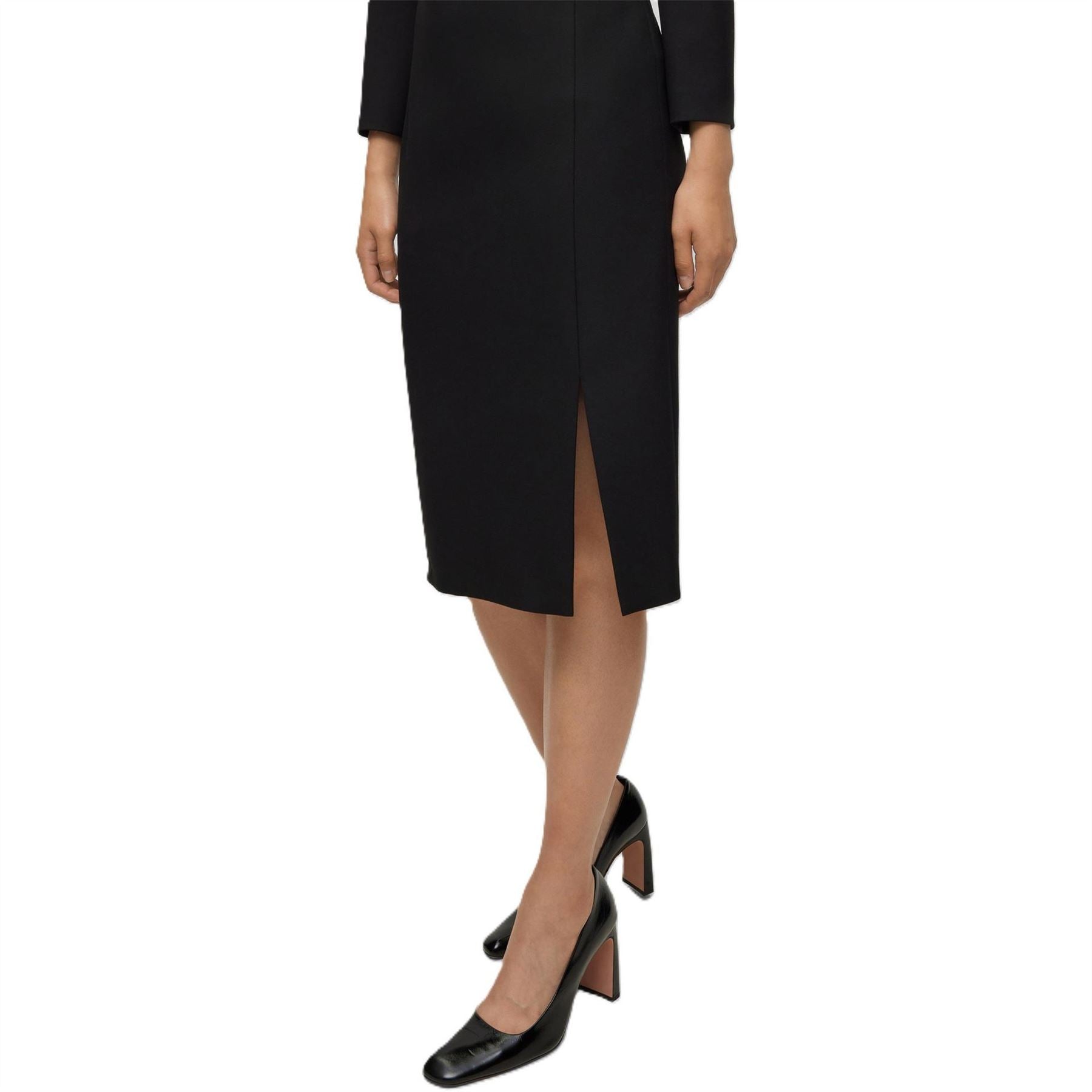 Boss Dihera Sweetheart Neck Midi Dress