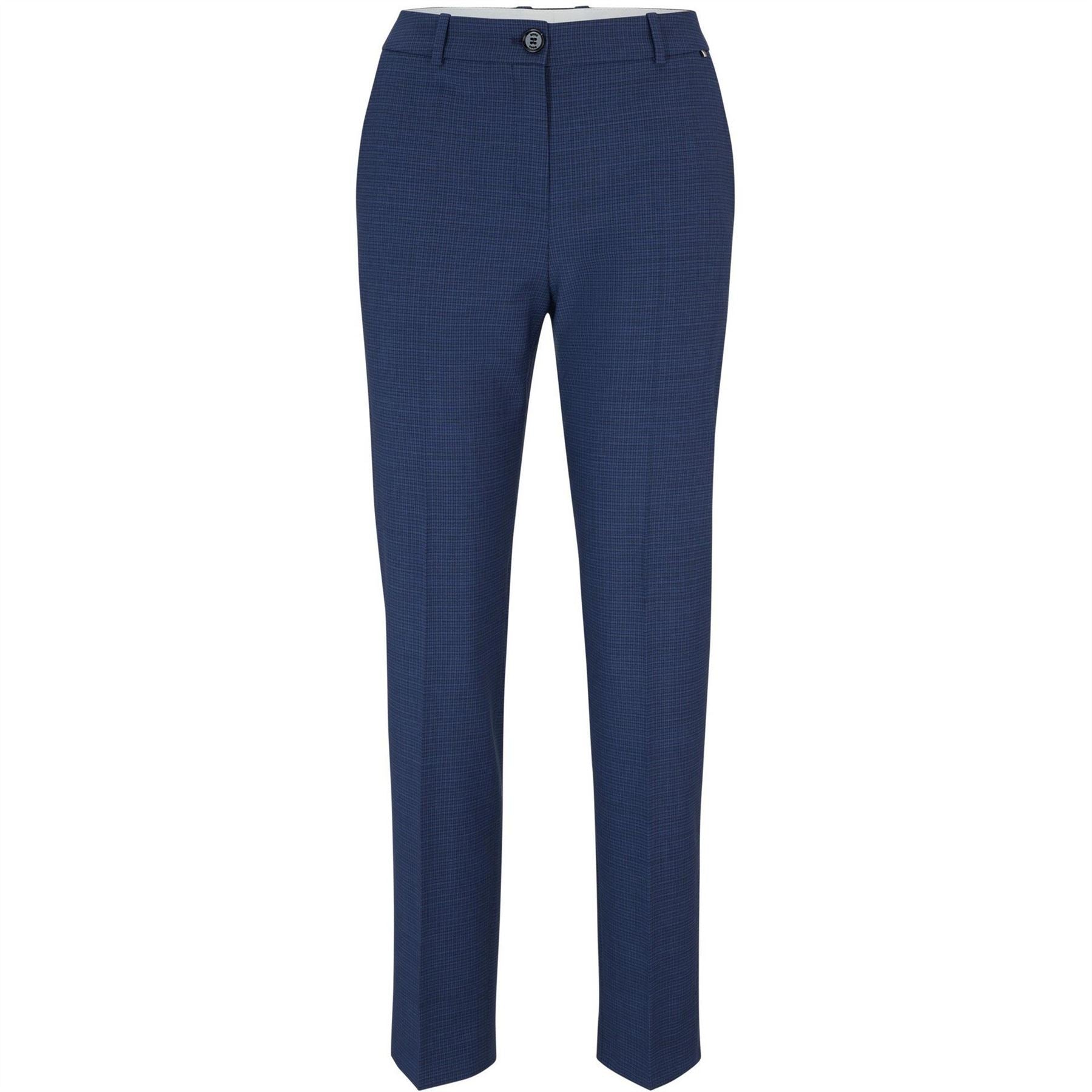 Boss Tasewa Solid Patterned Straight Trousers