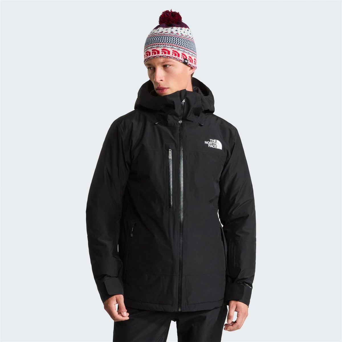 The North Face Descendit Hooded Full Zipper Ski Jacket with Chest Pocket