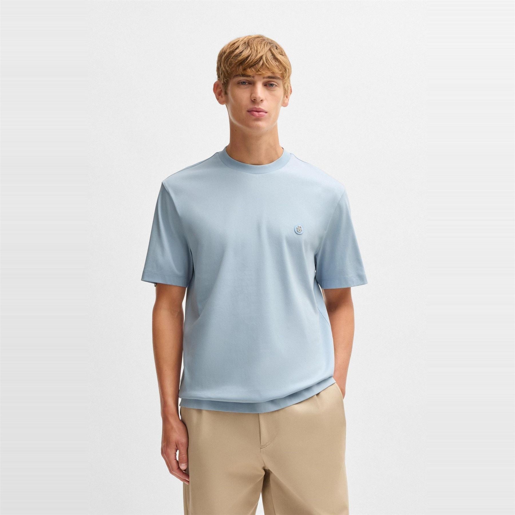 Boss BOSS BLACK Taut Minimalist Design T Shirt with Logo Detail